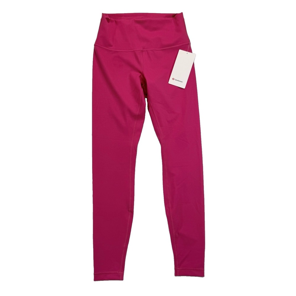 NWT Lululemon Wunder Train HR Tight 28" Size 8 Raspberry Pink Leggings NEW $118